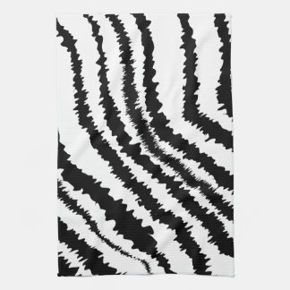 Paño De Cocina Modelo negro del estampado de zebra