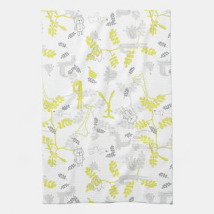 Paño De Cocina modelo que exhibe los animales 2 del bebé