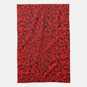 Paño De Cocina Modelo rosado de la textura del leopardo