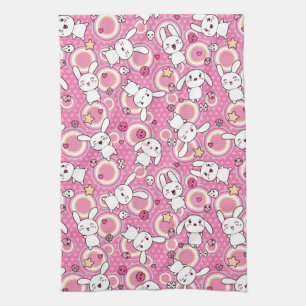 Paño De Cocina modelo rosado del kawaii