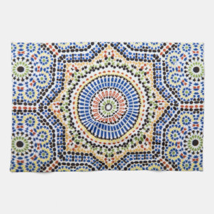 Paño De Cocina Modelo tradicional de la teja de Azulejo del