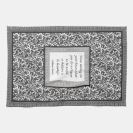 Paño De Cocina Modelo y cita de William Morris elegantes