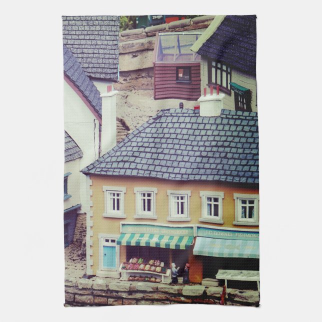 Paño De Cocina Modelos de edificios costeros (Vertical)