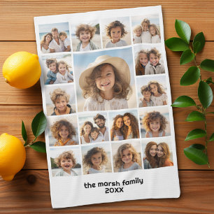 Paño De Cocina Moden, cuadrícula de fotos mínima con 17 fotos