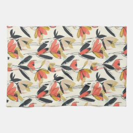 Paño De Cocina Modern Abstract Spring Floral Kitchen Towels