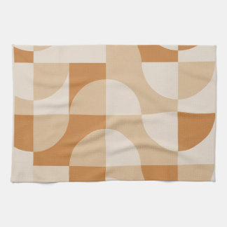 Paño De Cocina Modern Beige Geometric Minimalist Kitchen Towel