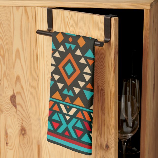 Paño De Cocina Modern Geometric Southwest Style (Pliegue de tercios)