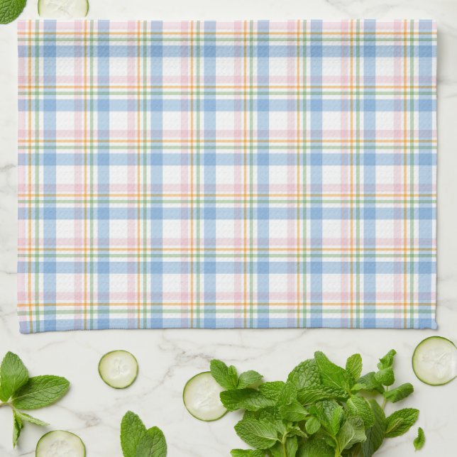 Paño De Cocina Modern Pastel Gingham (Doblado)