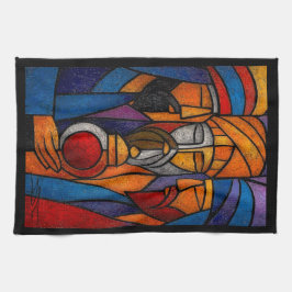 Paño De Cocina Modern Stained Glass Three Wise Men