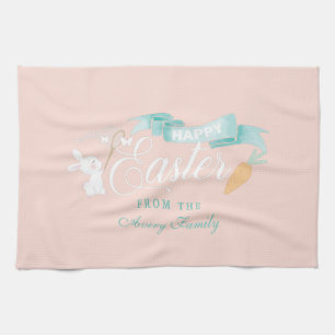 Paño De Cocina Moderna Cuta de Pascua Personalizada