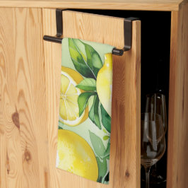 Paño De Cocina Moderna ducha de novia con escritura floral azul l