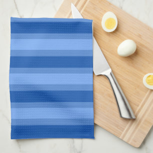 Paño De Cocina Moderna Marina simple azul nombre de dos franjas d