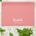 Paño De Cocina Moderna y elegante tipografía nombre mejor plantil<br><div class="desc">Moderna Y Elegante Tipografía Nombre Plantilla De Toalla De Cocina De Color Rosa.</div>