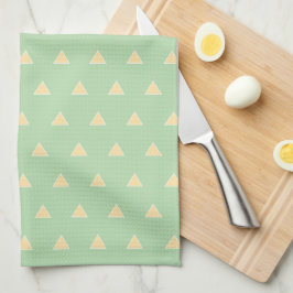 Paño De Cocina Moderno Elegante y Estiloso Patrón Tringle Pastel