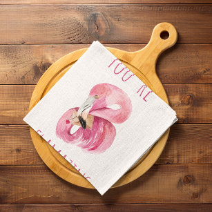 Paño De Cocina Moderno, Es Flamante Belleza Flamingo Rosa