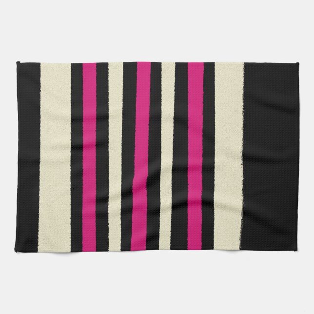 Paño De Cocina Moderno estilo rosa caliente (Horizontal)