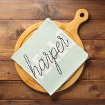 Paño De Cocina Moderno Pastel Mint Hello Y You Name<br><div class="desc">Moderno Pastel Mint Hello Y You Name</div>
