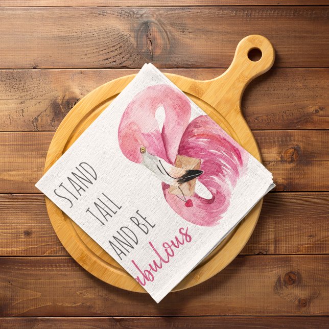Paño De Cocina Moderno Stand Exótico Alto Y SEA Fabuloso Flamingo (Subido por el creador)
