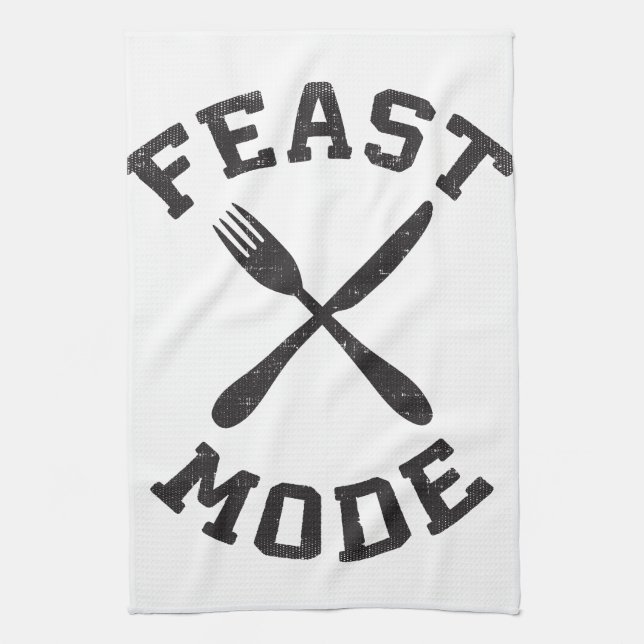 Paño De Cocina Modo de fiesta - Bulking - Comer, hambriento - Nov (Vertical)