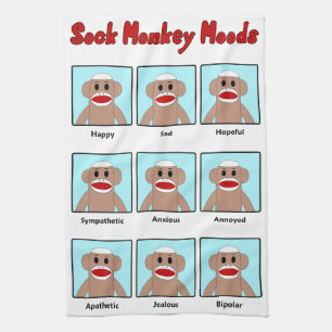 Paño De Cocina Modos de mono de sock