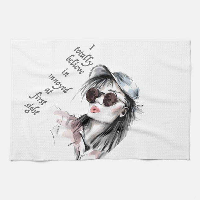 Paño De Cocina Molesto a primera vista (Horizontal)