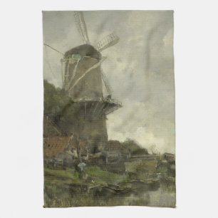 Paño De Cocina Molino de viento holandés, Jacob Maris