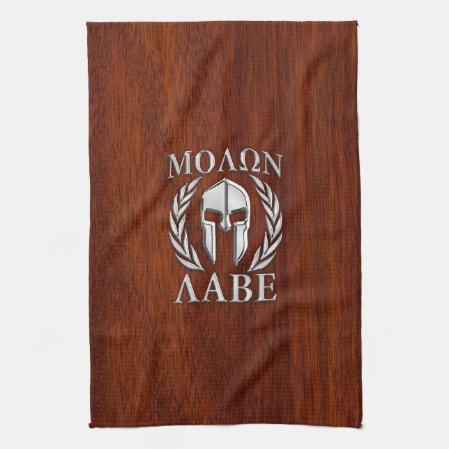 Paño De Cocina Molon Labe Guerrero Espartano Laureó Impresión de  (Vertical)