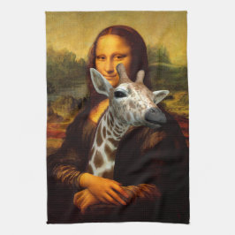 Paño De Cocina Mona Lisa ama jirafas