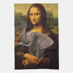 Paño De Cocina Mona Lisa Con Elefante