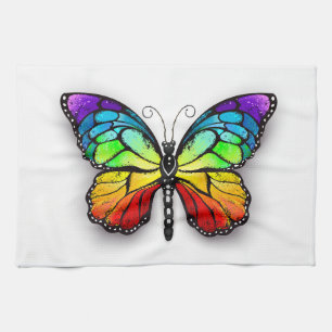 Paño De Cocina Monarca de mariposa arcoiris