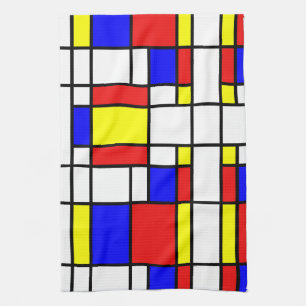 Paño De Cocina Mondrian inspiró
