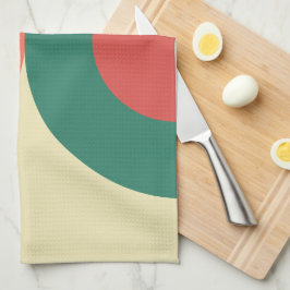 Paño De Cocina Moneda Coral Moderna De Mediano Siglo