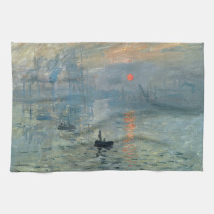 Paño De Cocina Monet Impression Sunrise Soleil Levant Painting