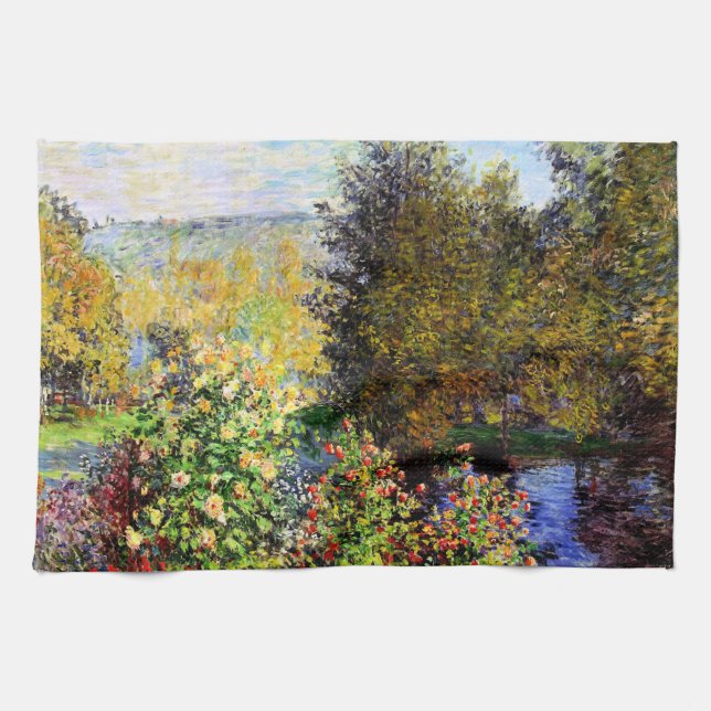 Paño De Cocina Monet - Un rincón del jardín en Montgeron (Horizontal)