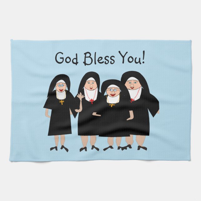 Paño De Cocina Monjas en hábitos (Horizontal)