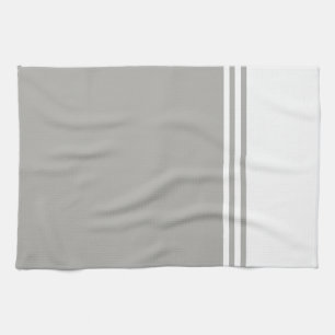 Paño De Cocina Monocromático Moderno blanco y gris