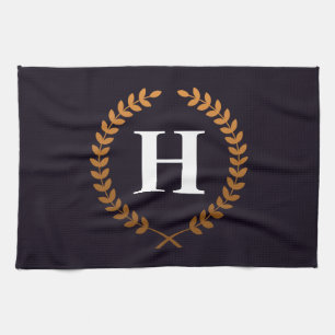 Paño De Cocina Monograma de coronas de oro