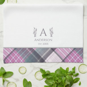 Paño De Cocina Monograma de nombre personalizado personalizado co