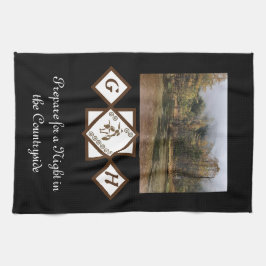 Paño De Cocina Monograma de Rodeo Bull Rider y Longhorn Photo