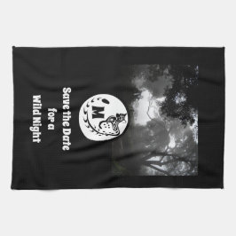 Paño De Cocina Monograma de silueta genética grande localizada