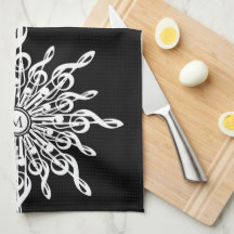 Monograma de tintorería Ornamental negra