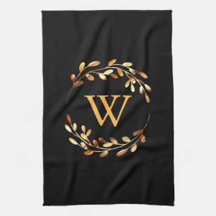 Paño De Cocina Monograma floral Goldel