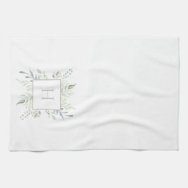 Paño De Cocina Monograma inicial botánico