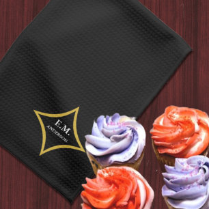 Paño De Cocina Monograma Minimalista moderno