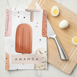 Paño De Cocina Monograma Patrón de paleta de corte personalizado