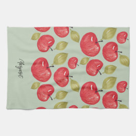 Paño De Cocina Monograma pintado a mano en color de patrón de App