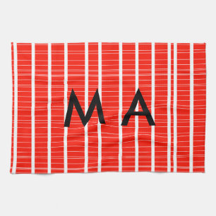 Paño De Cocina Monograma simple añada su letra de nombre man mini