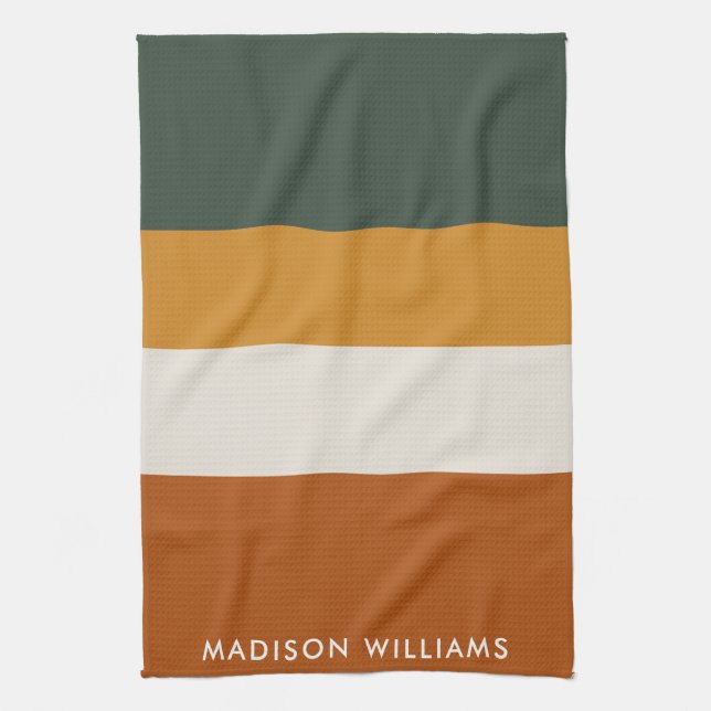 Paño De Cocina monogramado, nombre, (Vertical)