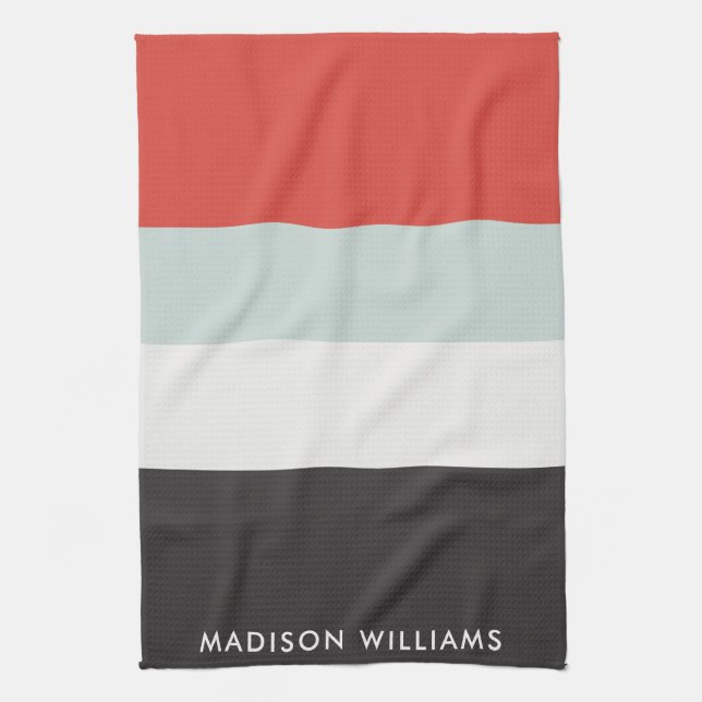 Paño De Cocina monogramado, nombre, (Vertical)