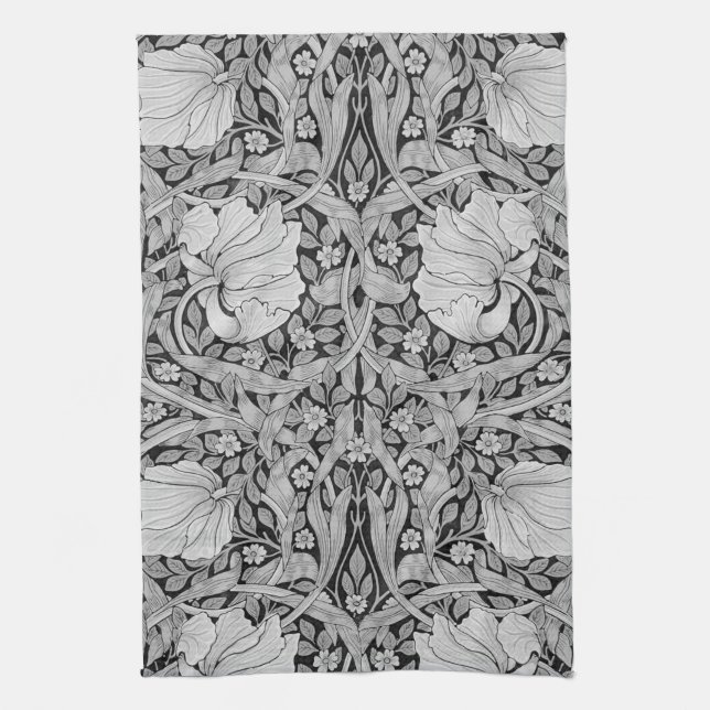 Paño De Cocina Monotone gris impermeable, William Morris (Vertical)